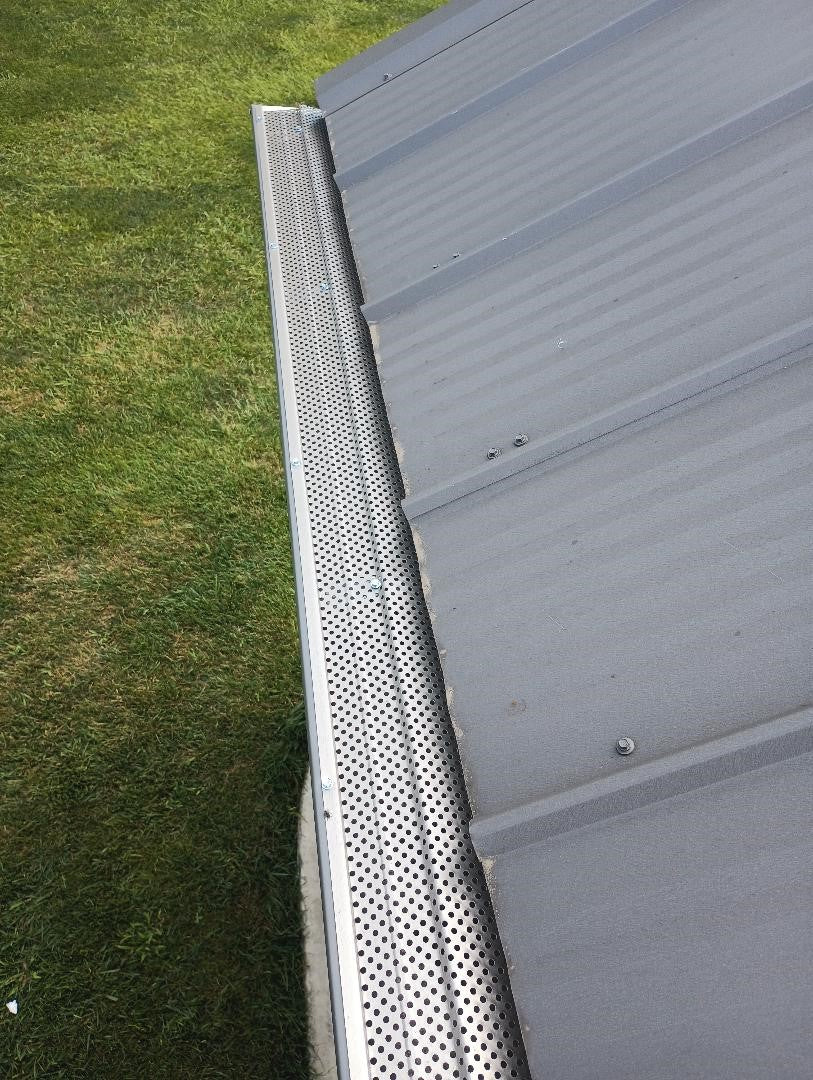 7" Aluminum Gutter Guard ─ 4ft Long ─ B&L x E&S